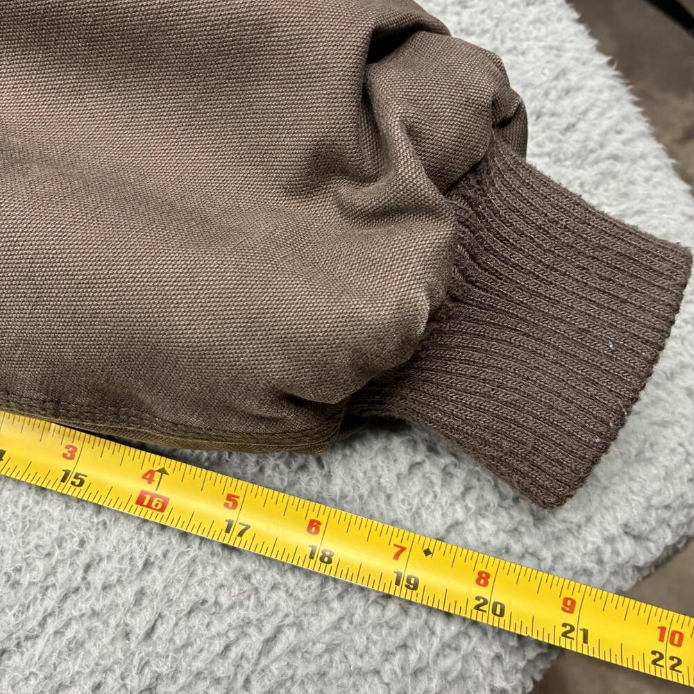 Big Smith Jacket Men’s 3XL Brown Duck Canvas Hooded Work Coat Heavy Lined - Picture 8 of 15